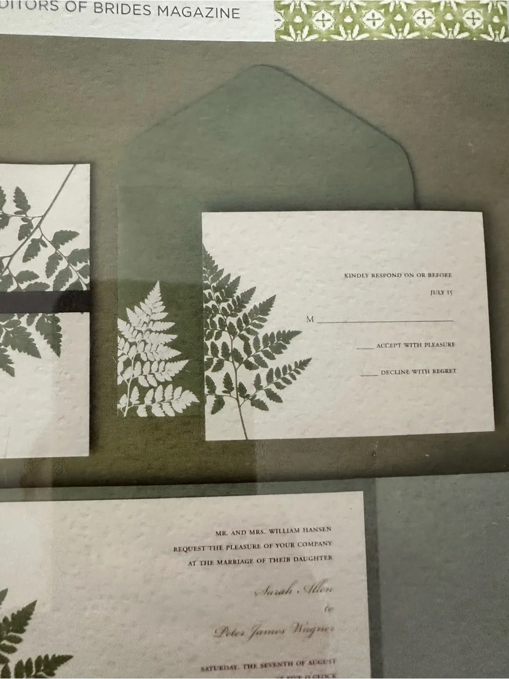 BRIDES Wedding Invitation Kit printable invitations rustic woods forest new
